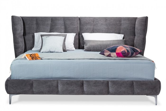 Кровать Venture Flow серого цвета 160х200