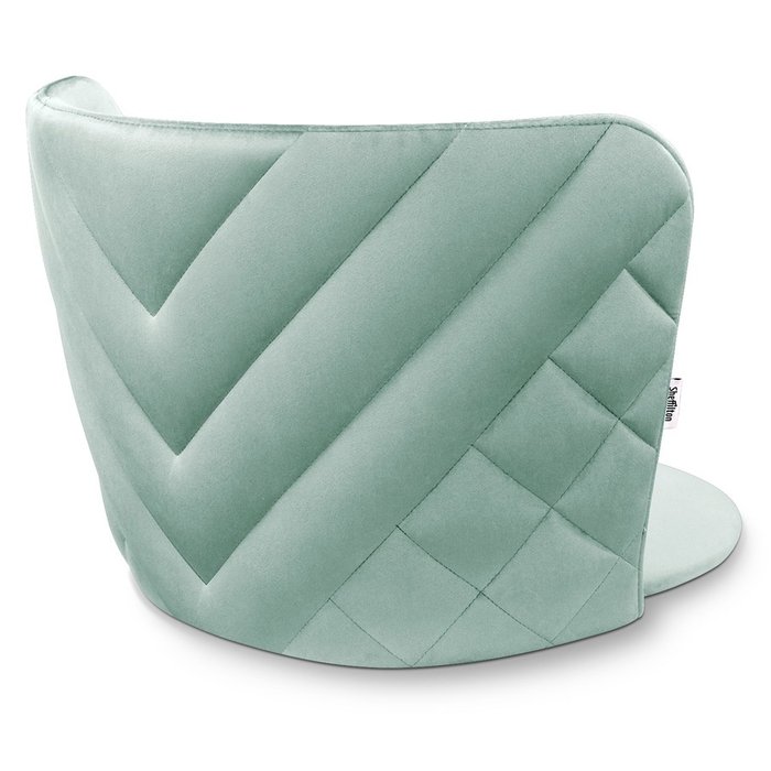 Стул intercrus светло-зеленого цвета на белых ножках - лучшие Обеденные стулья в INMYROOM
