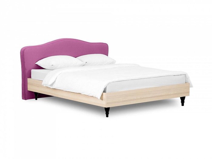 Кровать Queen II Elizabeth 160х200 с изголовьем пурпурного цвета