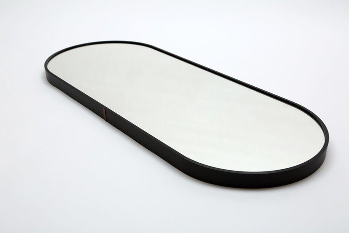 Настенное зеркало Lazato 45х110 черного цвета - купить Настенные зеркала по цене 12990.0
