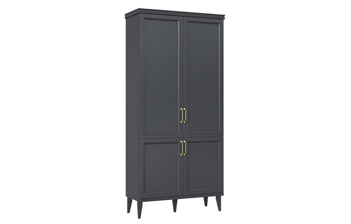 Шкаф для одежды Орландо темно-серого цвета - купить Шкафы распашные по цене 40290.0