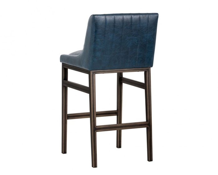 Стул полубарный Boston темно-синего цвета - купить Барные стулья по цене 77500.0