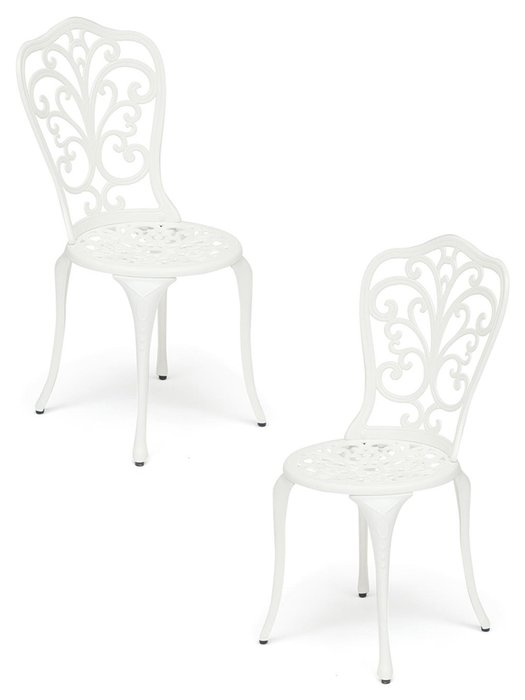 Набор из двух стульев Secret De Maison Mozart белого цвета