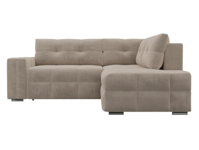 Угловой диван-кровать Леос бежевого цвета - купить Угловые диваны по цене 55590.0