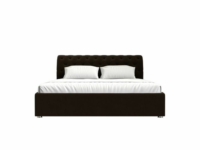 Кровать Сицилия 160х200 коричневого цвета с подъемным механизмом - купить Кровати для спальни по цене 86999.0