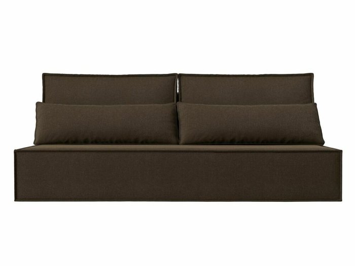 Прямой диван-кровать Фабио темно-коричневого цвета - купить Прямые диваны по цене 29999.0