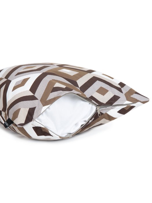 Декоративная подушка Escada chocolate коричневого цвета - купить Декоративные подушки по цене 1368.0