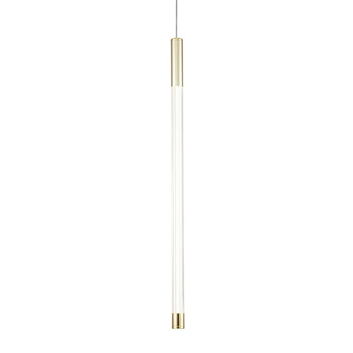 Подвесной светодиодный светильник Vettore бело-золотого цвета - лучшие Подвесные светильники в INMYROOM