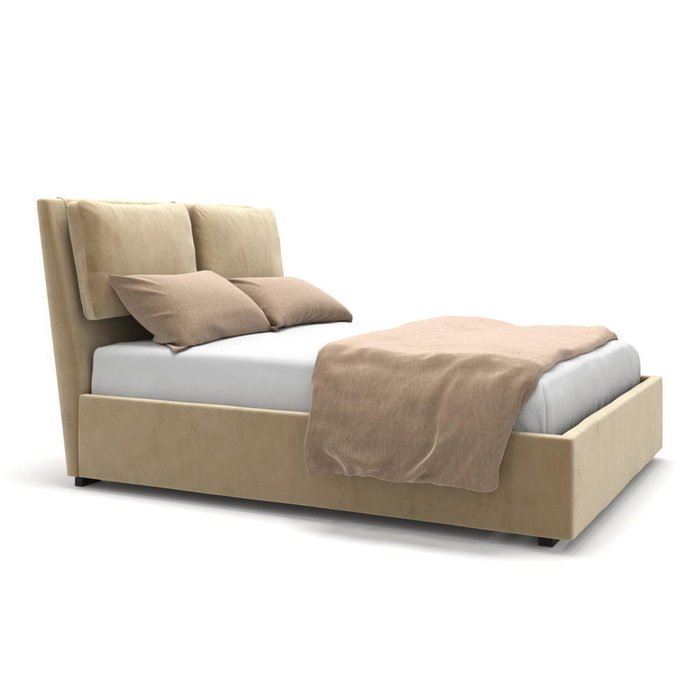  Кровать Parc с подъемным механизмом  бежевая 160х200 - лучшие Кровати для спальни в INMYROOM
