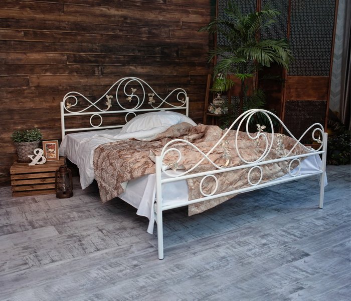 Кровать Венеция 140х200 белого цвета - лучшие Кровати для спальни в INMYROOM
