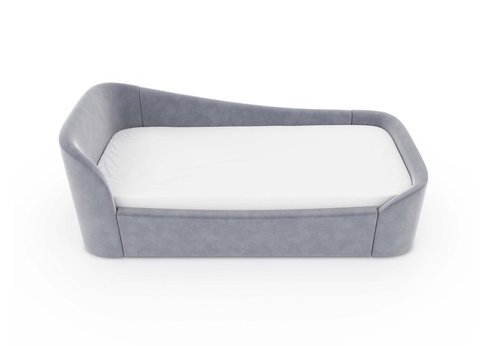 Диван-кровать Kidi Soft с низким изножьем 90х200 серого цвета - лучшие Одноярусные кроватки в INMYROOM