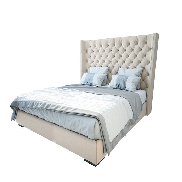 Кровать Jackie King Велюр Бирюзовый 180х200  - купить Кровати для спальни по цене 102000.0