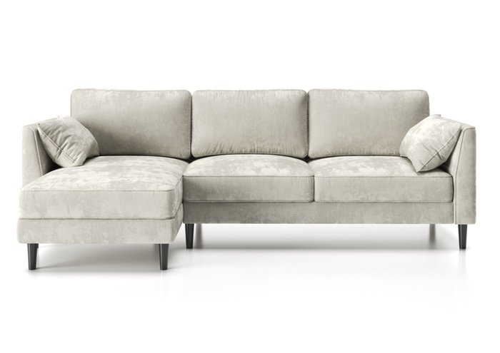 Угловой диван-кровать Грейс с оттоманкой белого цвета - купить Угловые диваны по цене 156220.0