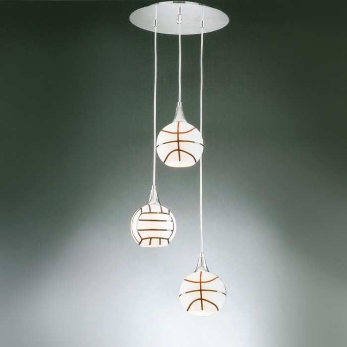 Подвесной светильник Ming Wang с плафонами в виде мячей   - купить Подвесные люстры по цене 4930.0