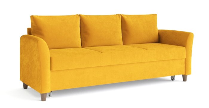 Диван-кровать Катарина желтого цвета - купить Прямые диваны по цене 49961.0
