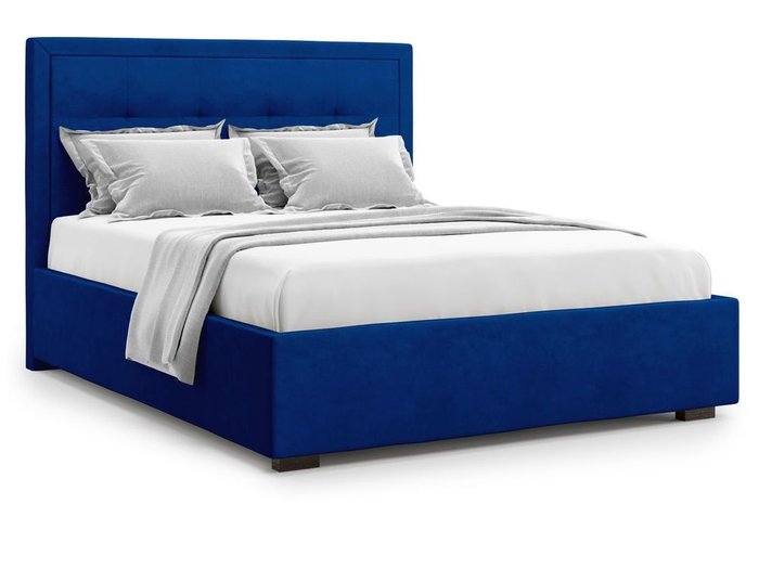 Кровать Komo 180х200 синего цвета с подъемным механизмом  - лучшие Кровати для спальни в INMYROOM