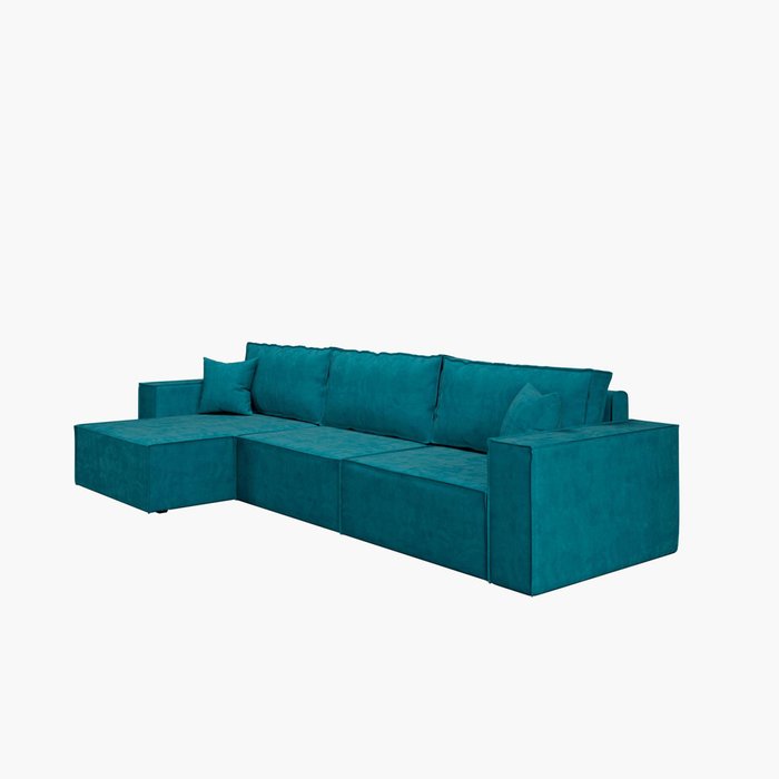 Диван-кровать угловой Hygge XL изумрудного цвета - купить Угловые диваны по цене 62990.0