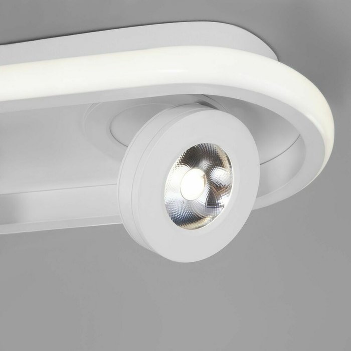 Потолочный светодиодный светильник 20123/2 LED белый Slam - лучшие Накладные споты в INMYROOM