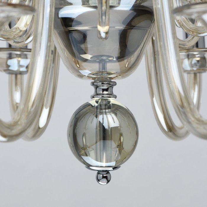 Подвесная люстра Элла с декоративными шарами из хрусталя - лучшие Подвесные люстры в INMYROOM