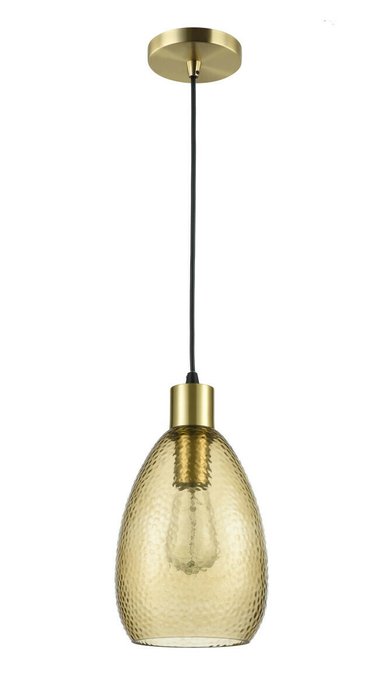 Подвесной светильник Placido янтарного цвета - лучшие Подвесные светильники в INMYROOM