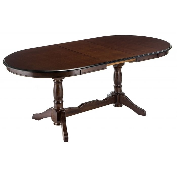 Раздвижной обеденный стол 100х160 Europa коричневого цвета - купить Обеденные столы по цене 53580.0