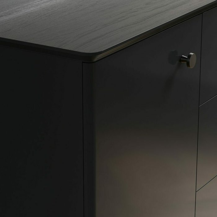 Комод Crystal CR003 черного цвета - лучшие Комоды в INMYROOM Комод Crystal CR003 черного цвета - лучшие Комоды в INMYROOM