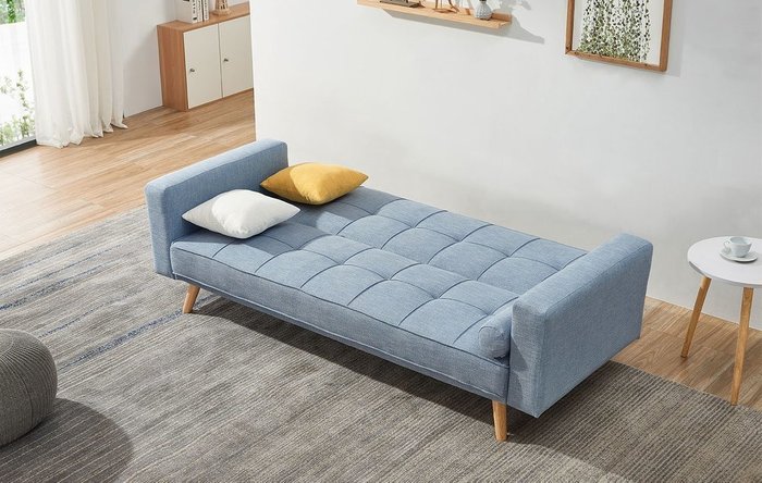 Диван-кровать Scandinavia голубого цвета - купить Прямые диваны по цене 38081.0