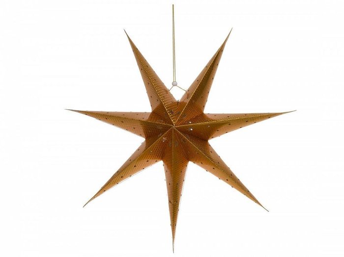 Подвесная декорация Xmas Star Led золотого цвета Подвесная декорация Xmas Star Led золотого цвета