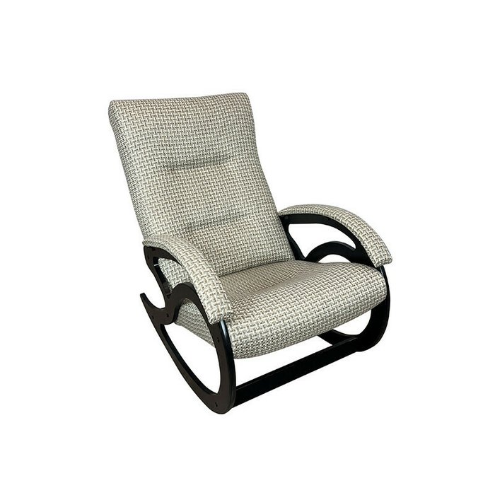 Кресло-качалка Классика светло-серого цвета
