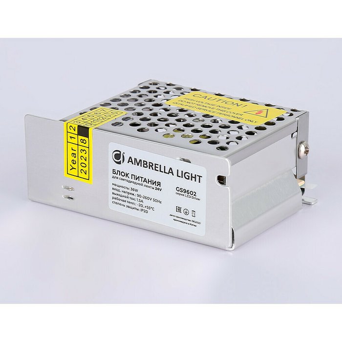 Блок питания для светодиодной ленты Ambrella LED Driver 24V 36W GS9602 - купить Светодиодная лента по цене 650.0 Блок питания для светодиодной ленты Ambrella LED Driver 24V 36W GS9602 - купить Светодиодная лента по цене 650.0