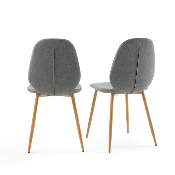 Комплект из двух стульев Nordie серого цвета - купить Обеденные стулья по цене 13213.0