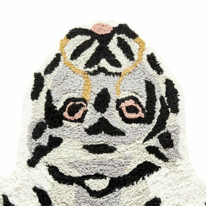 Коврик детский в виде тигра из биохлопка Ramazan 90х150 белого цвета - купить Ковры для детской по цене 7864.0