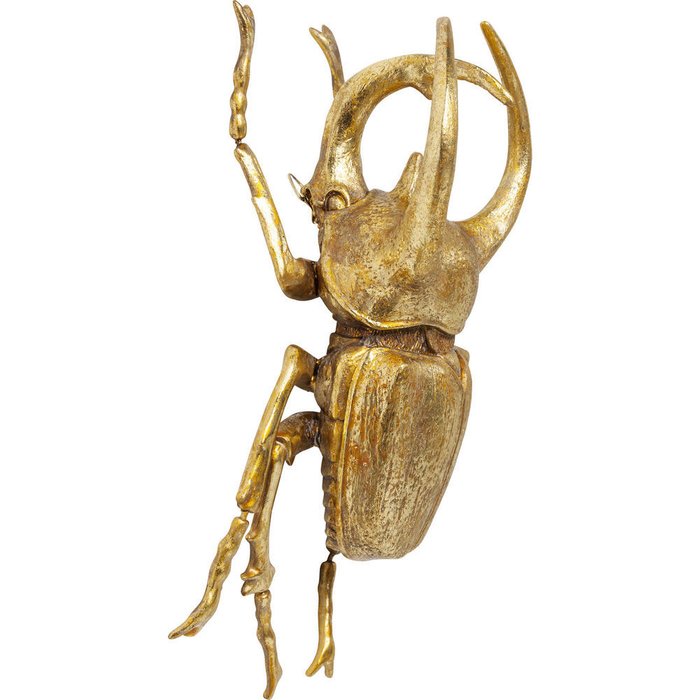 Украшение настенное Beetle золотого цвета - лучшие Декор стен в INMYROOM