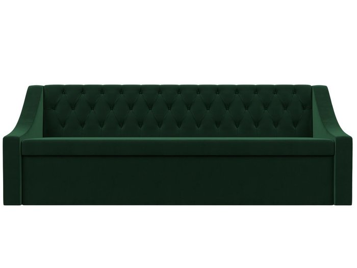 Кухонный прямой диван-кровать Мерлин зеленого цвета - купить Прямые диваны по цене 37999.0