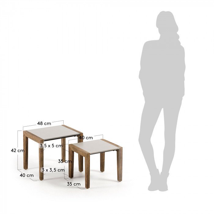 Комплект Climby из дивана, кресла и двух кофейных столиков - лучшие Комплекты для сада и дачи в INMYROOM