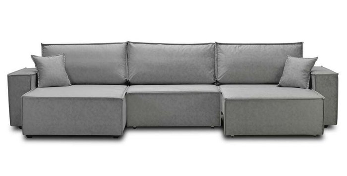 Угловой диван-кровать Фабио MAX серого цвета - купить Угловые диваны по цене 75400.0
