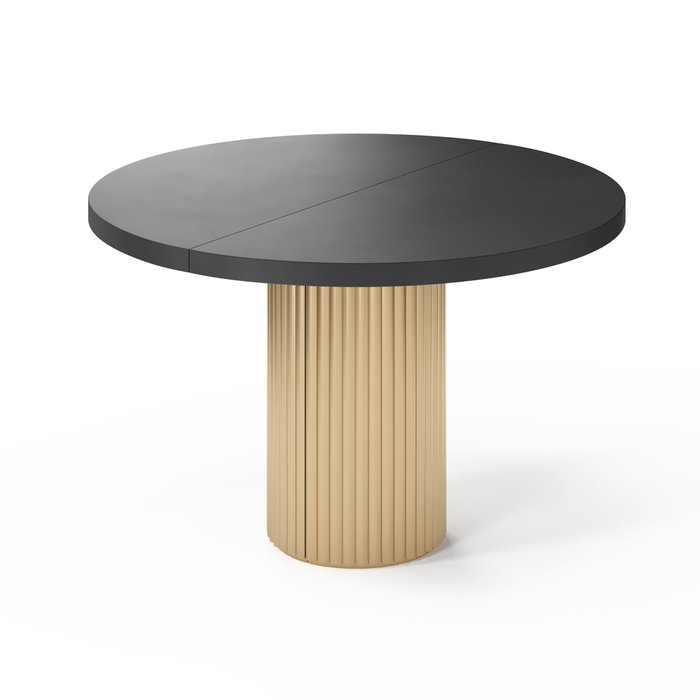 Раздвижной обеденный стол Далим S черно-золотого цвета - купить Обеденные столы по цене 121440.0