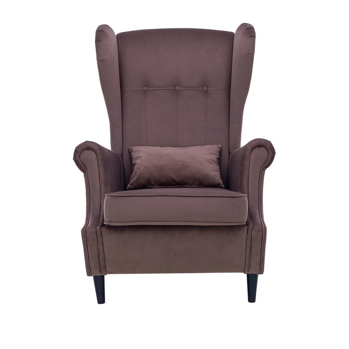 Кресло Монтего темно-коричневого цвета - купить Интерьерные кресла по цене 29960.0