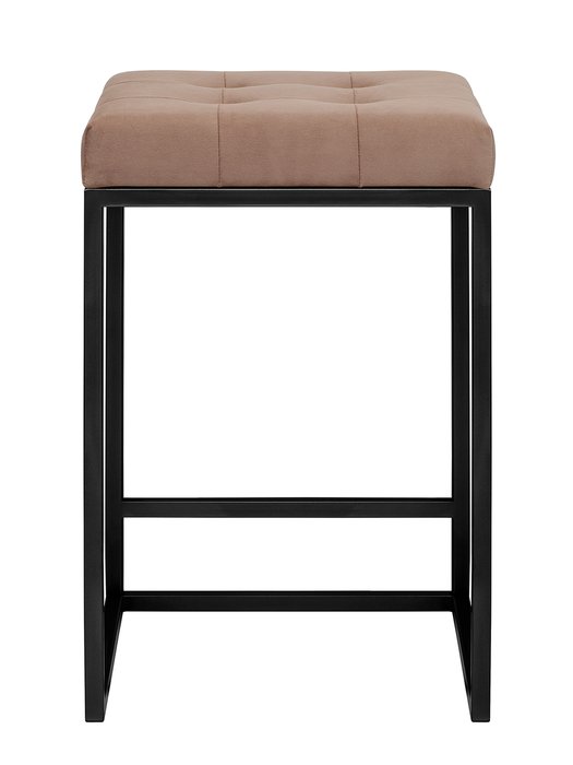 Стул полубарный Soho цвета мокко с черным основанием - купить Барные стулья по цене 7740.0