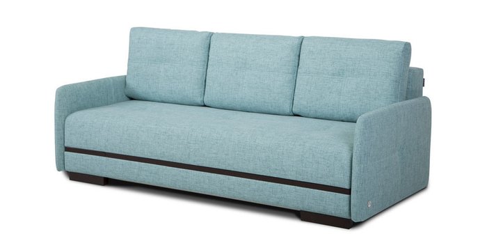 Прямой диван-кровать Марио Slim голубого цвета - купить Прямые диваны по цене 58728.0