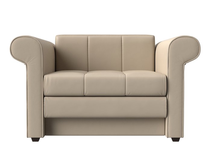 Кресло-кровать Берли бежевого цвета (экокожа) - купить Интерьерные кресла по цене 26999.0