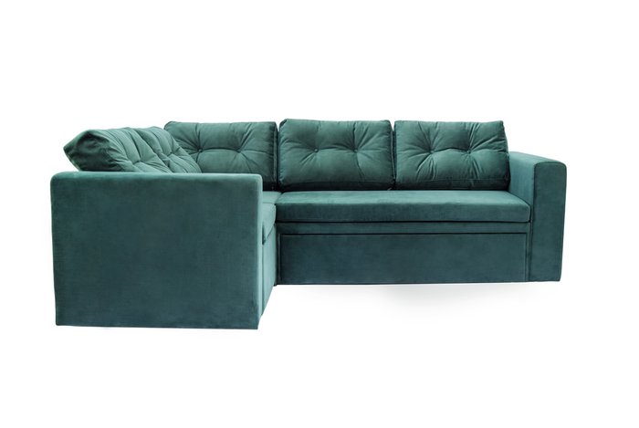 Угловой диван-кровать Louis зеленого цвета