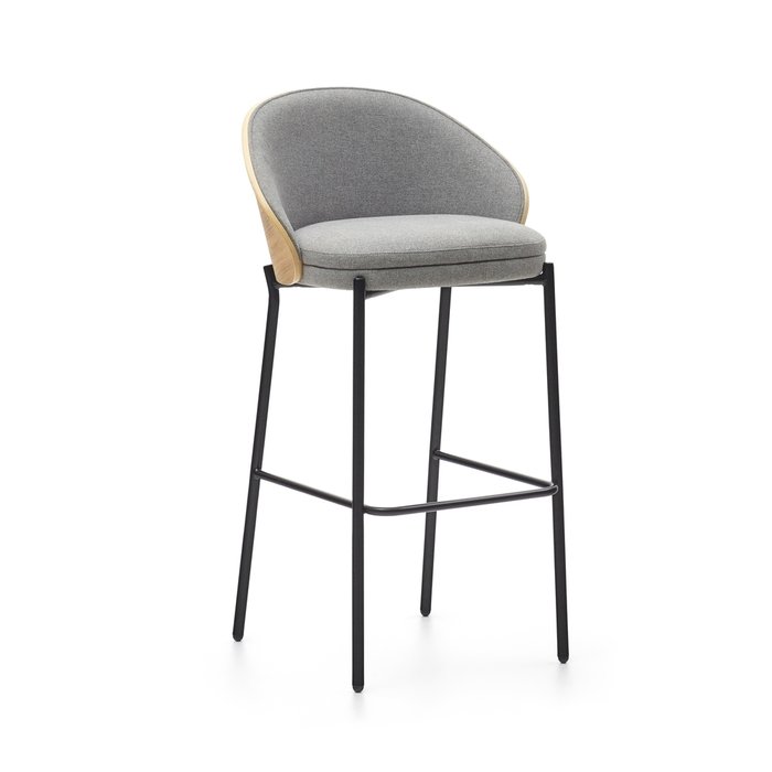Барный стул Eamy серо-бежевого цвета - купить Барные стулья по цене 66990.0