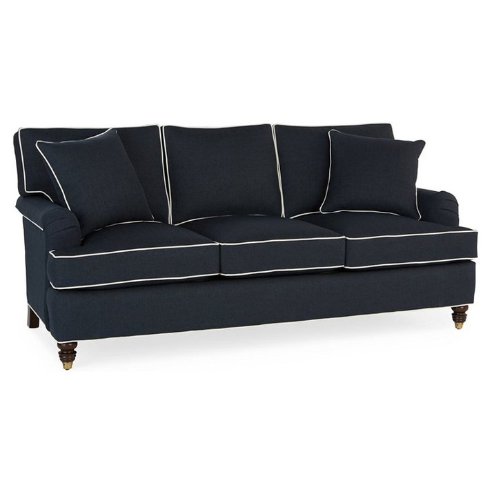 Kate Sleeper Sofa Navy Crypton черного цвета  - купить Прямые диваны по цене 127000.0