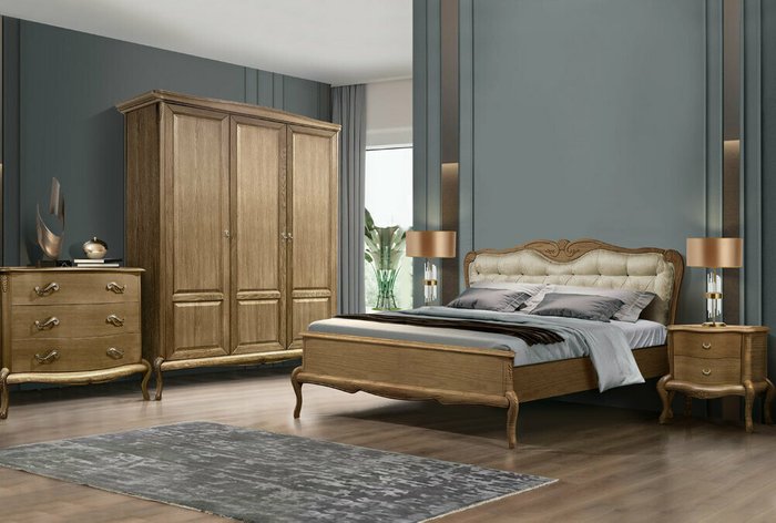 Кровать Fleuron 180x200 коричневого цвета - лучшие Кровати для спальни в INMYROOM