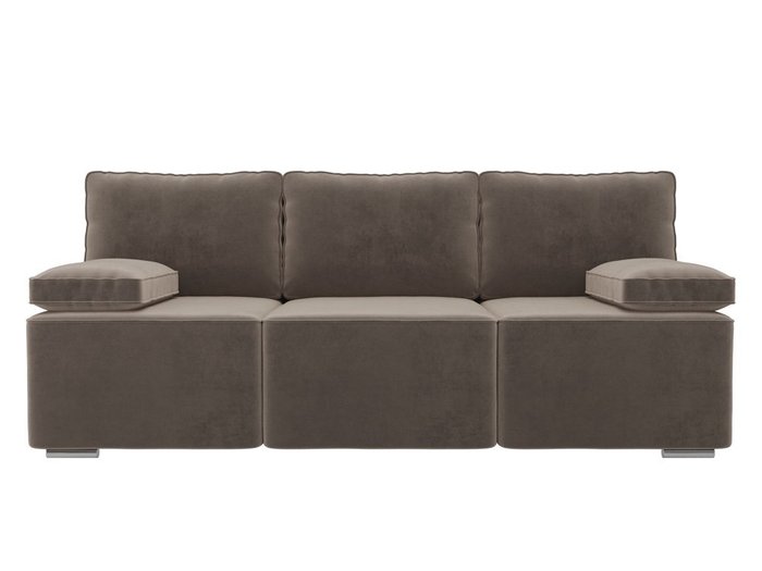 Прямой диван-кровать Радуга коричневого цвета - купить Прямые диваны по цене 33090.0
