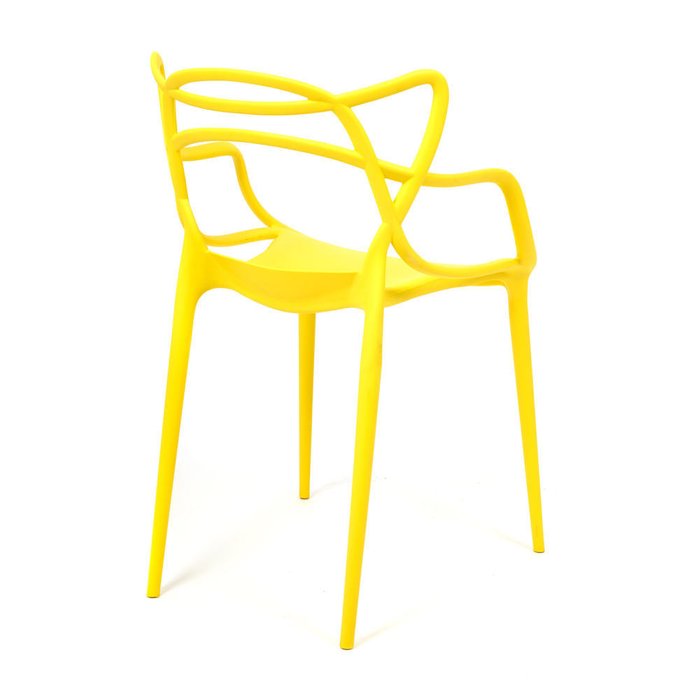 Набор из четырех стульев Cat Chair желтого цвета - лучшие Обеденные стулья в INMYROOM