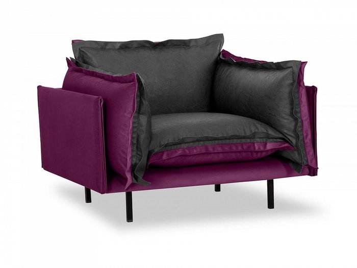 Кресло Barcelona фиолетово-серого цвета - купить Интерьерные кресла по цене 60390.0