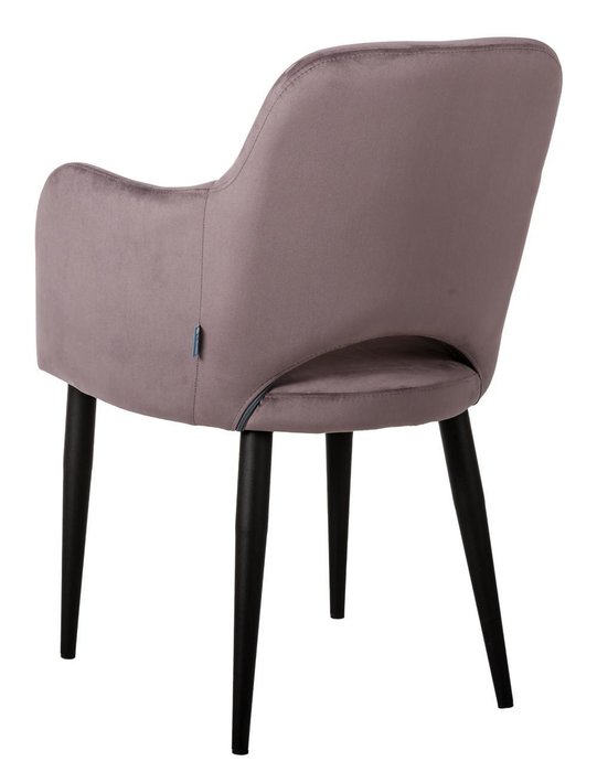 Стул-кресло Ledger коричневого цвета на черных ножках - лучшие Обеденные стулья в INMYROOM