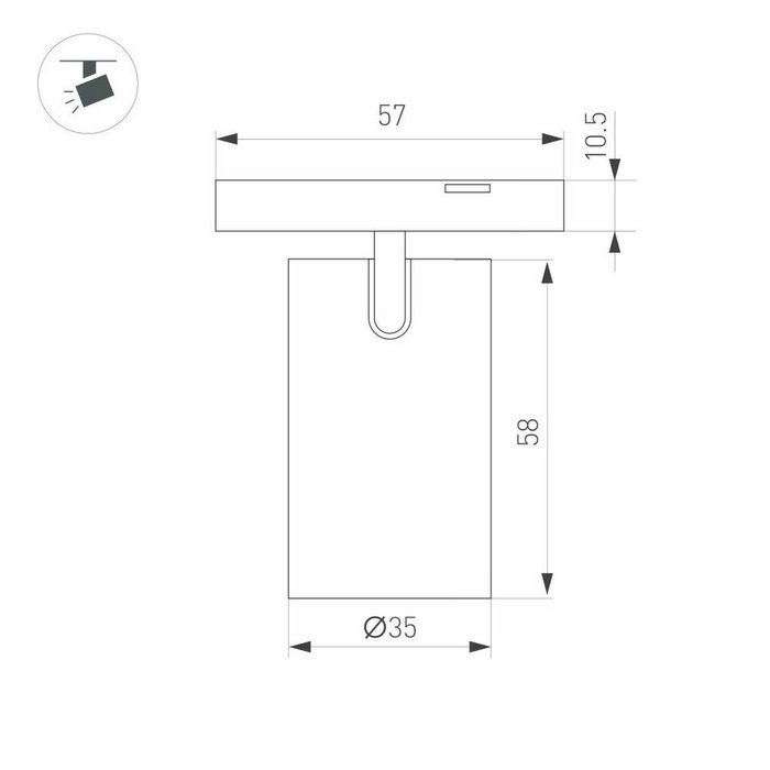 Трековый магнитный светильник Arlight MAG-MICROCOSM-SPOT-R35-5W Warm3000 (BK, 36 deg, 24V) 043252(1) - лучшие Трековые светильники в INMYROOM Трековый магнитный светильник Arlight MAG-MICROCOSM-SPOT-R35-5W Warm3000 (BK, 36 deg, 24V) 043252(1) - лучшие Трековые светильники в INMYROOM